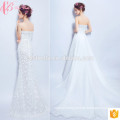 OEM Union Fashion Off Shoulder Lace Applique A Line Wedding Dress 2017